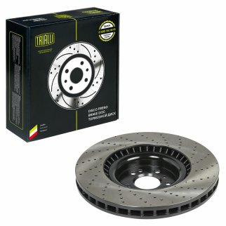 Диск торм. для а/м Mercedes GLE (W166) (15-)/M (W166) (11-) перед. d=375 (перф./окраш.) (DF 190420) фото 2