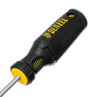 Отвертка, SL5х150 мм, S2, 3к рукоятка// Denzel фото 4