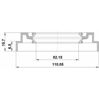 95QDS-841100716X_сальник ступицы передней! 82.15x110.05x6.5x15.7 Toyota Land Cruiser 200 07> фото 2