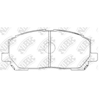 Колодки тормозные передние к-кт NiBK PN1457 фото