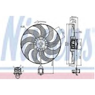 Вентилятор радиатора Nissens 85748 фото