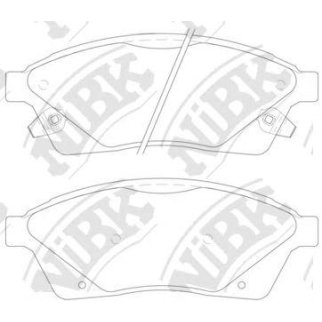 Колодки тормозные передние к-кт NiBK PN51006 фото