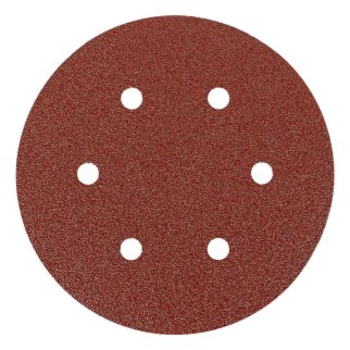 Круг абразивный на ворсовой подложке под "липучку", перфорированный, P 60, 150 мм, 5 шт MATRIX 73837 фото 2