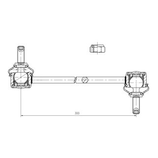 Стойка переднего стабилизатора TRIALLI SP 1016 фото 3