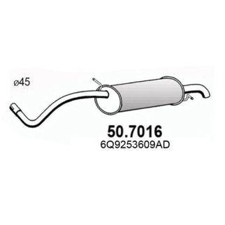 Глушитель основной ASSO 50.7016 фото