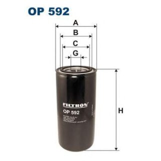 Фильтр масляный FILTRON OP 592 фото