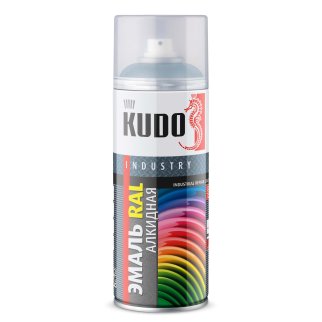 Эмаль универсальная светло серый 520 мл KUDO KU-07035 фото