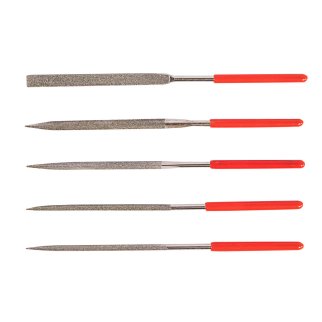 Набор надфилей алмазных 140х70х3 5шт MATRIX фото 2