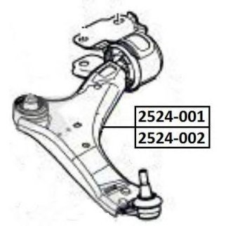 Рычаг передний ASVA 2524-001 фото