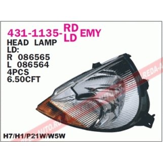 Фара передн прав с ЭК FORD: KA 96- фото