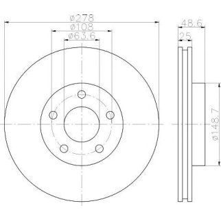 Диск тормозной передний вентилируемый TEXTAR 92237703 фото