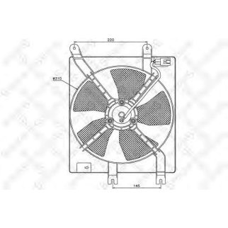 Вентилятор радиатора Stellox 29-99252-SX фото