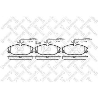 615 014B-SX_колодки дисковые п.! с антискрип. пластинами Peugeot 607 2.2i 16V/2.2HDi 00> фото