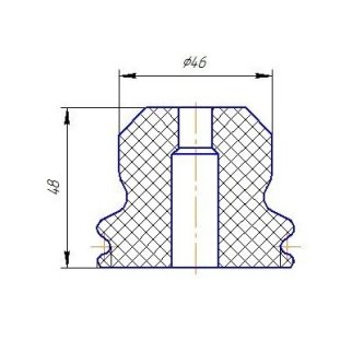 Пыльник с отбойником TRIALLI BCS 1048 фото 2