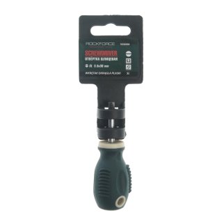 Отвертка шлицевая RF-70355030 магнитная "Profi" S2 SL5.5х30мм, на пластиковом держателе ROCKFORCE /1 фото 1