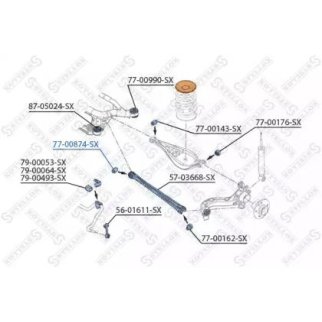 77-00874-SX_сайлентблок рычага зад. нижн.! BMW E36/E46/Z1/Z4 90> фото