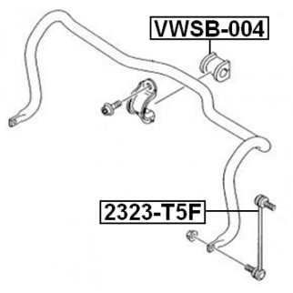 Стойка переднего стабилизатора FEBEST 2323-T5F фото 2