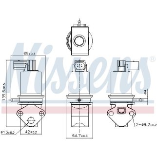Клапан рециркуляции выхлопных газов Nissens 98179 фото