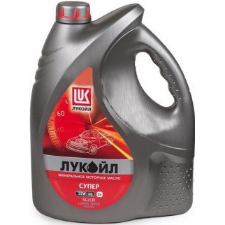 Масло моторное ЛУКОЙЛ СУПЕР 15W40 SG/CD 5л мин. фото