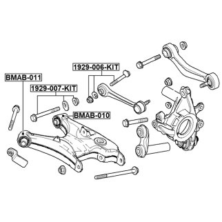 Болт с эксцентриком ремкомплект BMW 3 E46 1997-2006 FEBEST 1929-007-KIT фото 2
