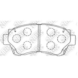 Колодки тормозные передние к-кт NiBK PN1228 фото