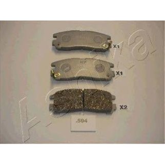 Колодки тормозные задние дисковые к-кт ashika 51-05-594 фото