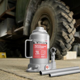 Домкрат гидравлический бутылочный, 20 т, h подъема 242-452 мм MATRIX 50731 фото 14