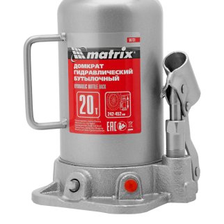 Домкрат гидравлический бутылочный, 20 т, h подъема 242-452 мм MATRIX 50731 фото 4 Домкрат гидравлический бутылочный, 20 т, h подъема 242-452 мм MATRIX 50731 фото 4