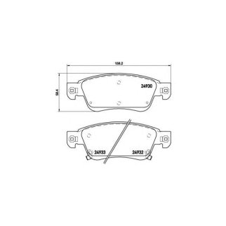 P56080_колодки дисковые передние! Infiniti G35 Coupe/Sedan 3.5i V6 07> фото