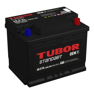 Аккумуляторная батарея TUBOR STANDART 6СТ 60 обр.242х175х190 540A фото