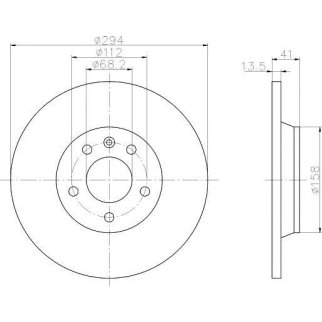 Диск тормозной задний MINTEX MDC1436 фото