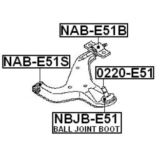 Опора шаровая FEBEST 0220-E51 фото 2