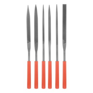 Набор надфилей 180х5мм 6шт. пластиковые рукоятки MATRIX фото