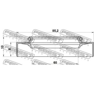 TOS-002_сальник ступицы! 62x85x8/10 Toyota Hi-Ace RH/YH/Land Cruiser 2.4D/TD 84> фото