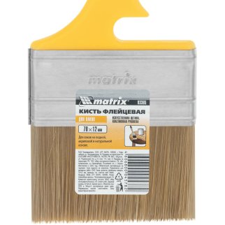 Кисть флейцевая ЛАКИ 70x12 мм MATRIX 83365 фото 4