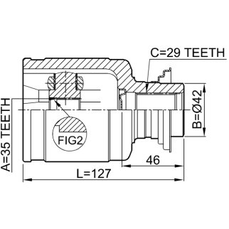 0311YD2RH_ШРУС внктренний правый к-кт! Acura MDX (YD2) 07-13 фото 2