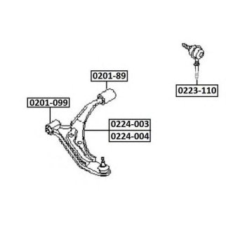Рычаг передний правый ASVA 0224-003 фото