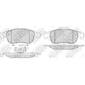 Колодки тормозные передние к-кт NiBK PN0551 фото