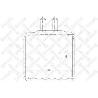 Радиатор отопителя Stellox 10-35105-SX фото