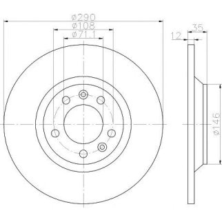 Диск тормозной TEXTAR 921296 03 фото