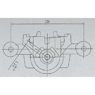Суппорт тормозной задний TRIALLI CF 084708 фото 4