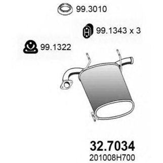 Глушитель основной ASSO 32.7034 фото