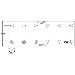 Накладки на колодки TEXTAR 1503002 фото