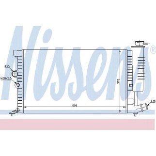Радиатор основной Nissens 61399A фото