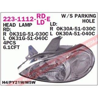 Фара левая DEPO 223-1112L-LD-E фото