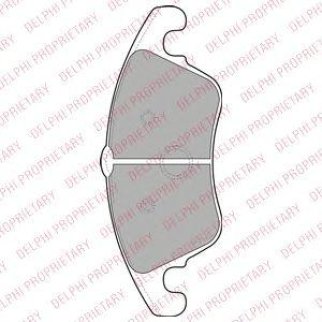 Колодки тормозные передние к-кт DELPHI LP2099 фото