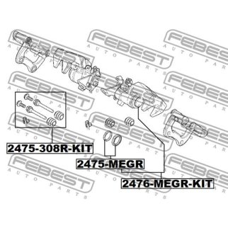 Поршень суппорта тормозного заднего ремкомплект фото