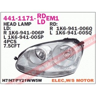 Фара левая DEPO 441-1171L-LDEM1 фото