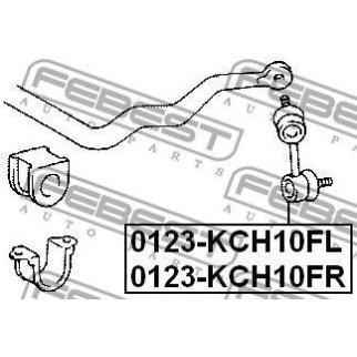 Стойка переднего стабилизатора FEBEST 0123-KCH10FR фото