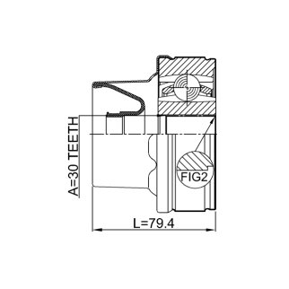 ШРУС карданного вала FEBEST 2011-NITSHA фото 2